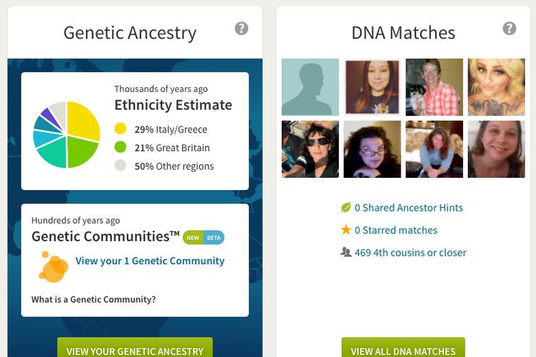 AncestryDNA website